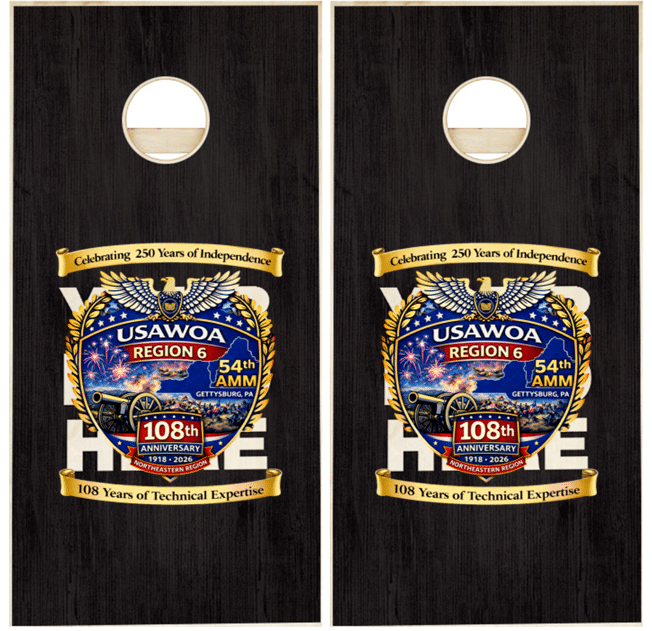 54th AMM Cornhole Board Raffle