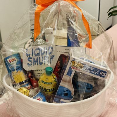Liquid Smurf Basket Raffle
